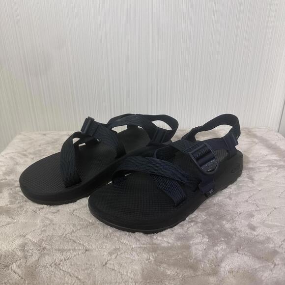 Chaco Cloud Men’s Navy Blue Black Adjustable Strap Outdoor Comfort Sandal Sz 10 - Picture 1 of 11
